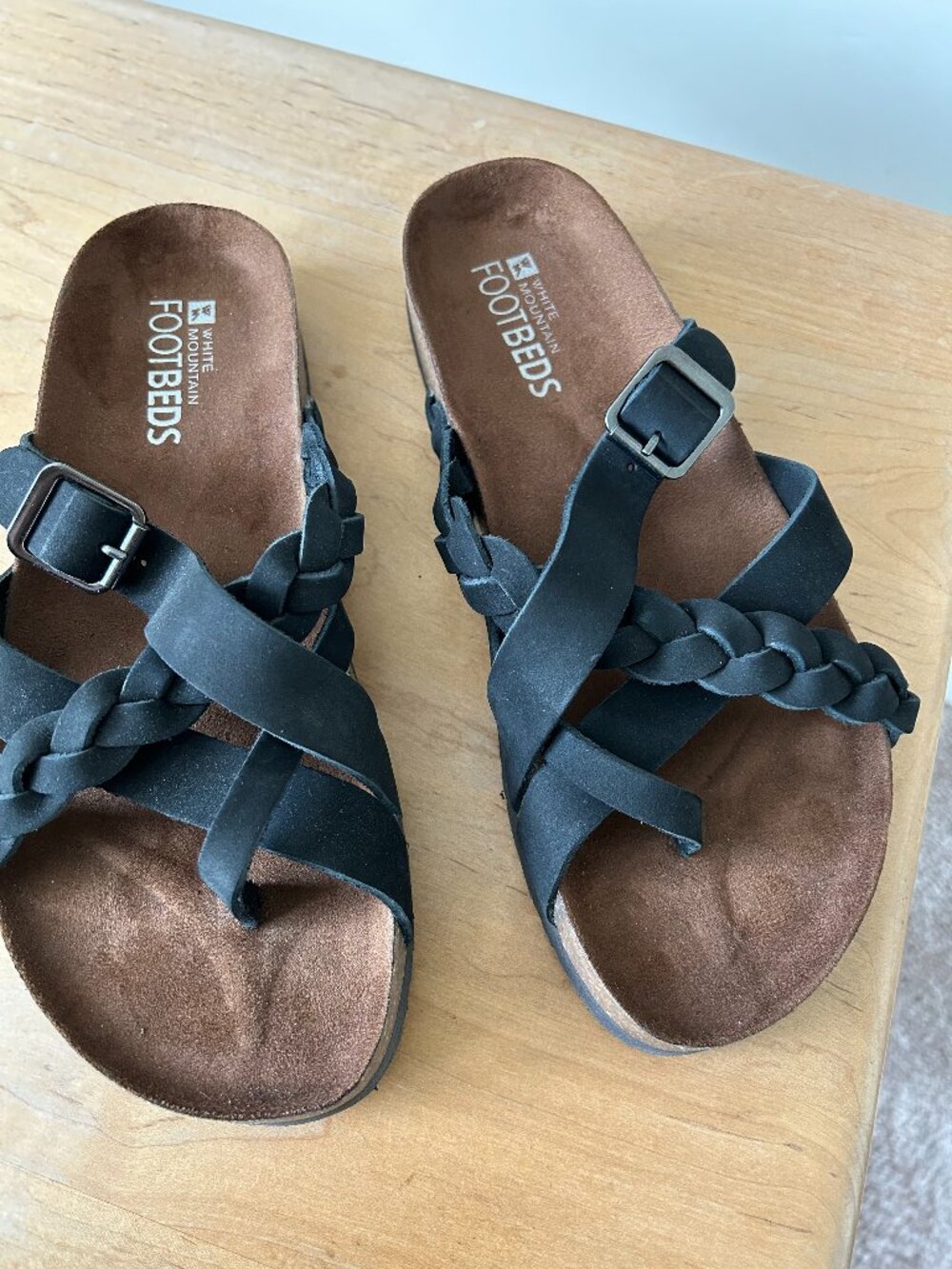 White Mountain Footbeds Hazy Slide Sandal